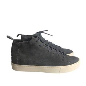 TOMS Men's Gray Suede‎ Leather Lace-Up High Top Sneakers Shoes Size 11.5